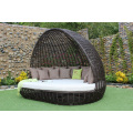 Exclusive Classy Design Synthetic Poly Rattan Daybed/Sunbed with Arch For Outdoor Garden Beach Resort Pool Wicker Furniture